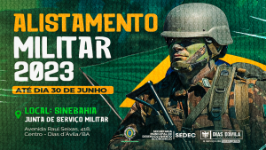 Alistamento Militar segue com inscrições abertas até o mês de junho