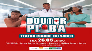 Renato Piaba apresenta espetáculo no Teatro Cidade do Saber