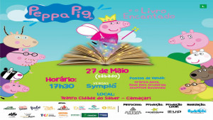 Teatro Cidade do Saber recebe espetáculo Peppa Pig no sábado (27)