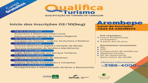 Setur Camaçari abre novas inscrições para cursos gratuitos do Qualifica Turismo