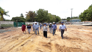 Obras em andamento na costa são vistoriadas por técnicos do CAF