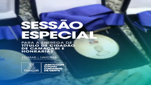 Câmara entregará honrarias em sessão especial que acontece na segunda (25)