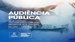 Câmara de Camaçari realizará Audiência Pública sobre a LDO 2025 na quarta-feira (05)