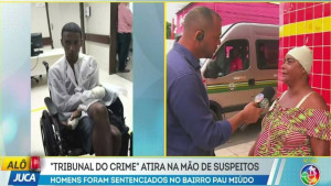 Tribunal do Crime: suspeitos de assalto levam tiros nas mãos como punição