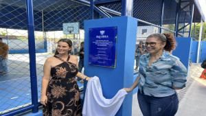 Dias d'Ávila Inaugura Quadra Poliesportiva Coberta na Escola Municipal da Biribeira