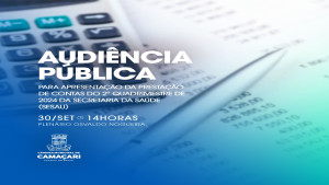 Secretaria da Saúde apresenta balanço do 2º quadrimestre de 2024 em audiência pública na segunda (30)