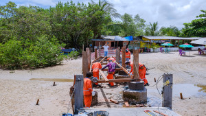 Requalificação de Barra do Jacuípe avança com novas frentes de trabalho