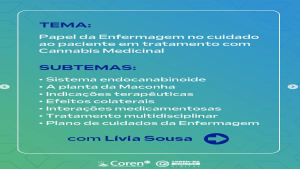 Coren-BA promove curso gratuito sobre Tratamento com Cannabis Medicinal para profissionais de enfermagem