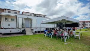 Sesau Fila Zero Itinerante atende população do Residencial Parque das Algarobas