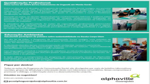 Alphaville Guarajuba promove ações de qualificação profissional, educação ambiental e integração com a comunidade