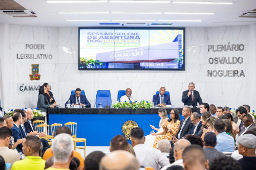 Executivo apresenta balanço da gestão e anuncia ações para 2026 na abertura dos trabalhos da Câmara