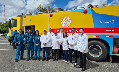 Representantes da Defesa Civil de Camaçari visitam unidade da Braskem no Polo Industrial